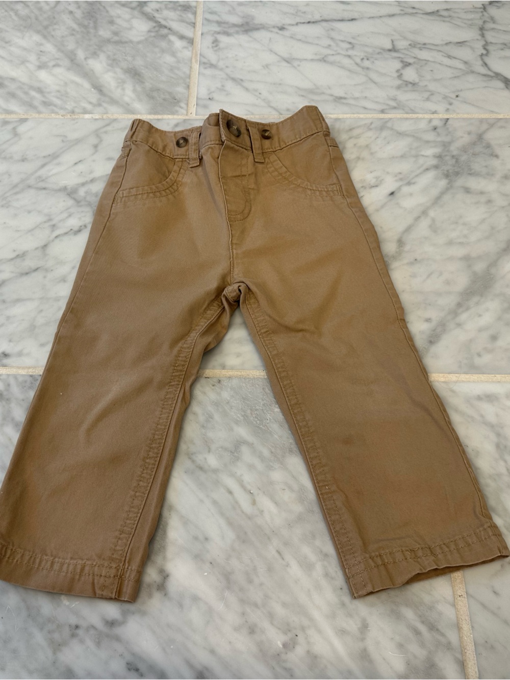 Boys Casual Straight-Leg Pants in Brown